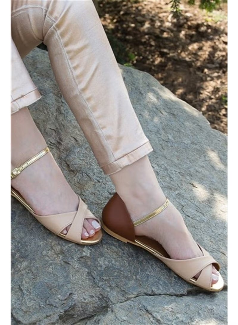 Fox Shoes صنادل نسائية Tan/tan K726271909 - Image 2
